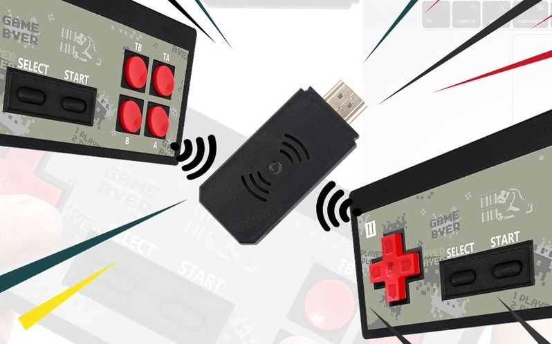 Kuuvalge retro mängukonsool oldschool gameconsole