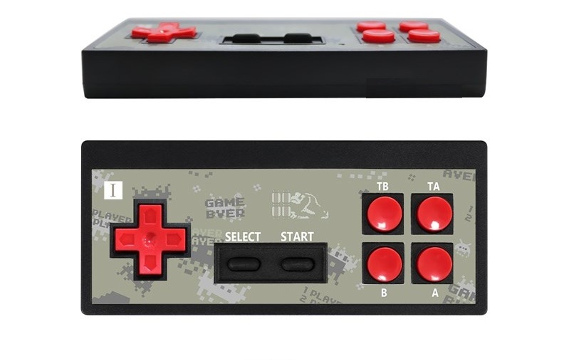 Kuuvalge retro mängukonsool oldschool gameconsole