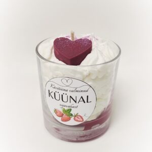 kuuvalge e-pood käsitööküünal sojavahaküünal kuuvalge